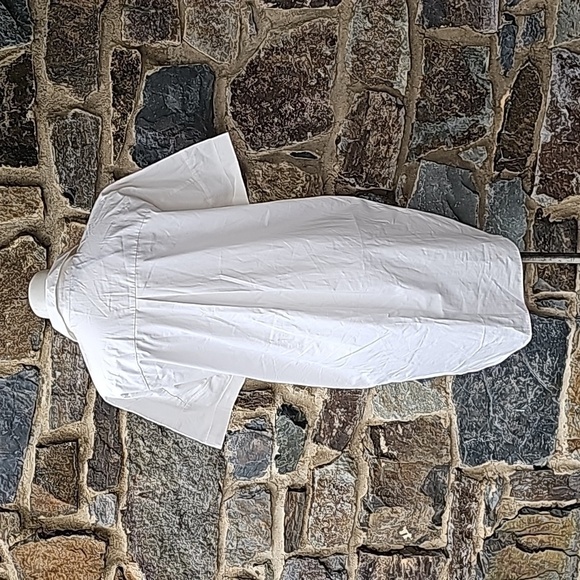 ZARA SHIRT DRESS WITH STRIPE White Size Medium - Picture 7 of 10